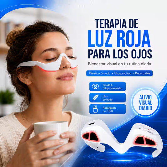 Gafas de Terapia de Luz Roja para ojeras