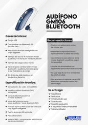 Audífono GM106 Bluetooth