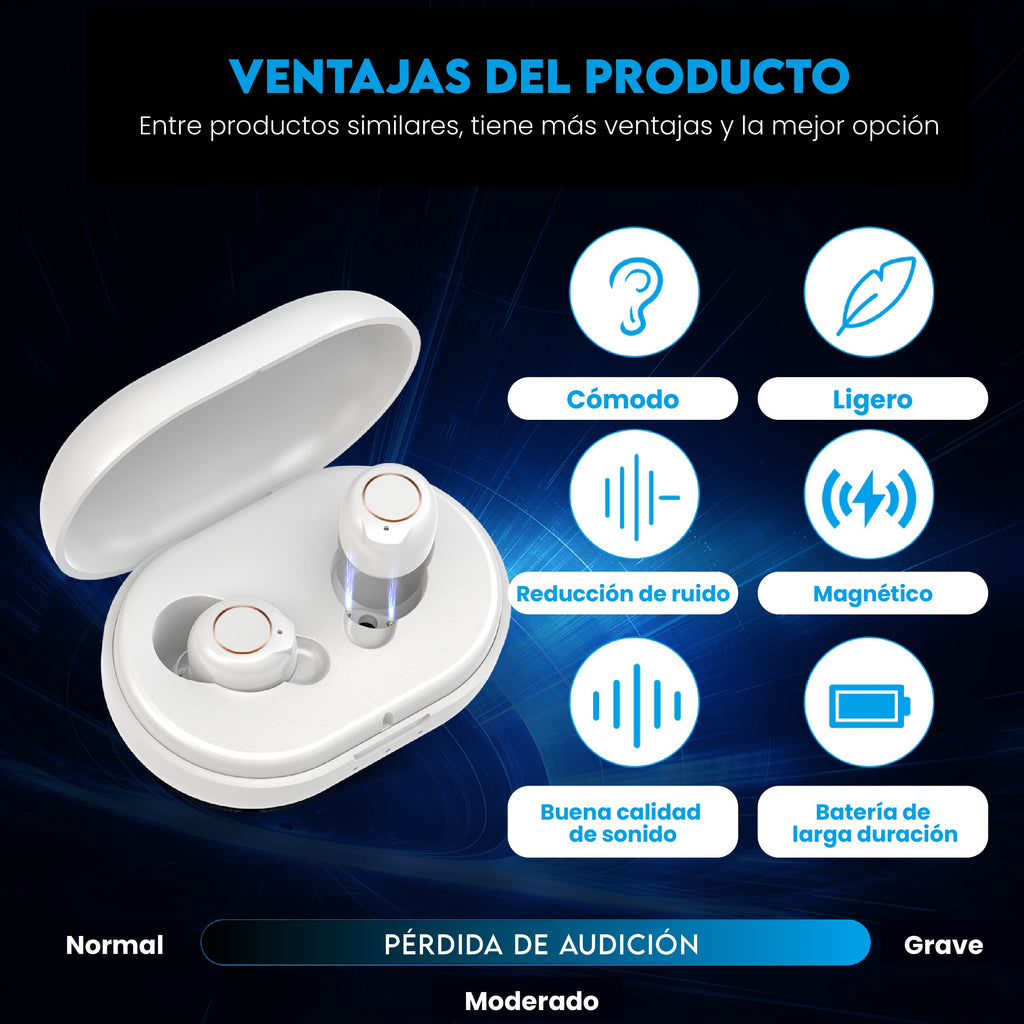 Audífono tipo AirPods control táctil GM902