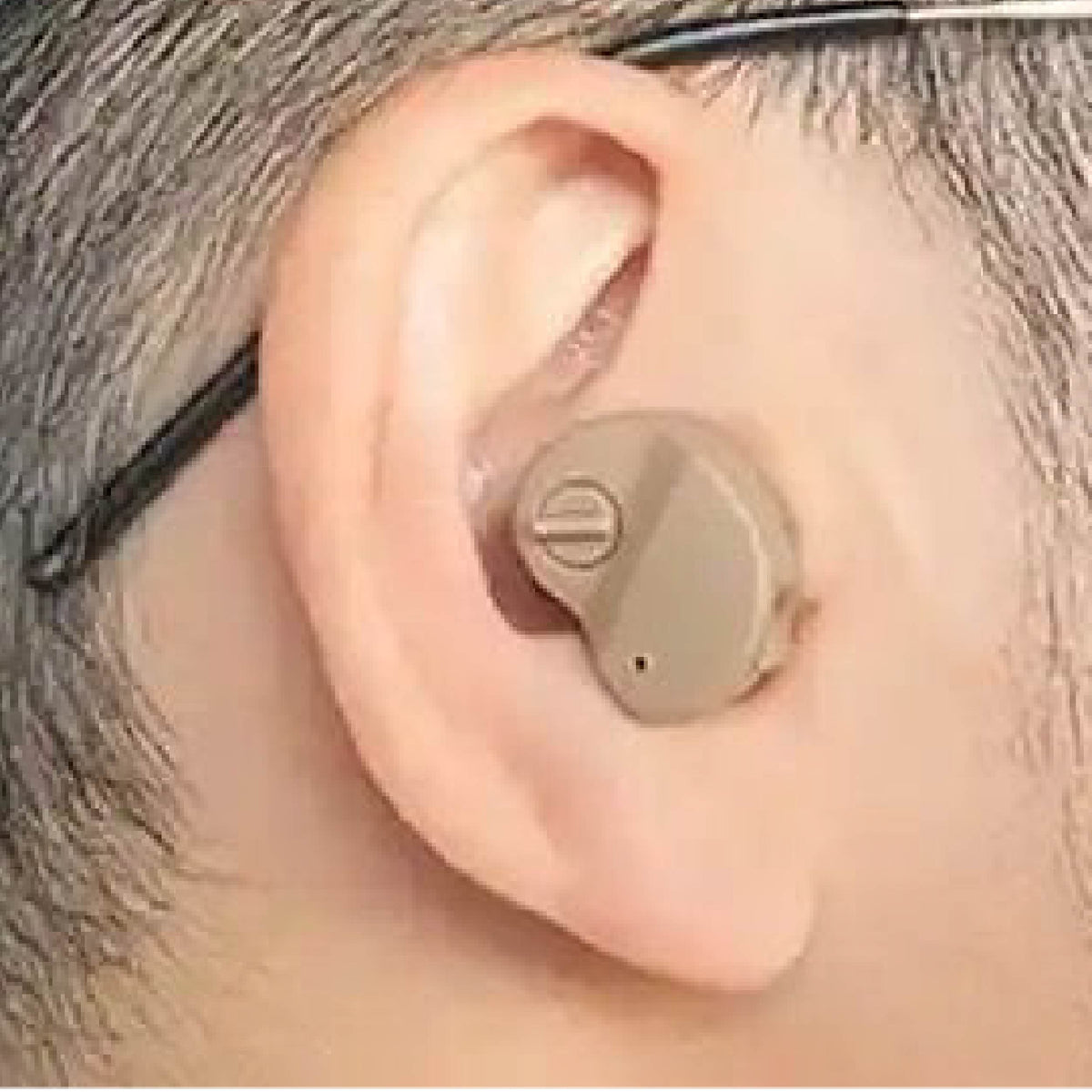 Audífono invisible de pila